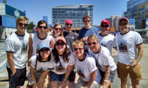 Teambuilding at an outdoor event